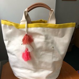 Loft canvas tote NWOT